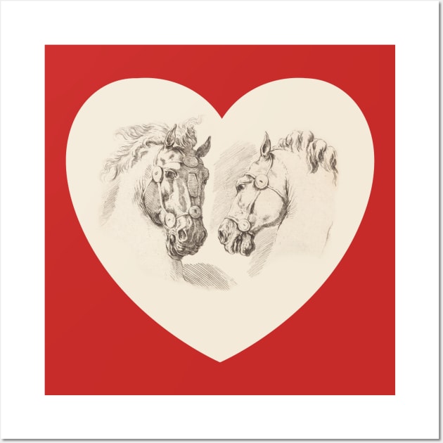 I LOVE HORSES Wall Art by Biophilia